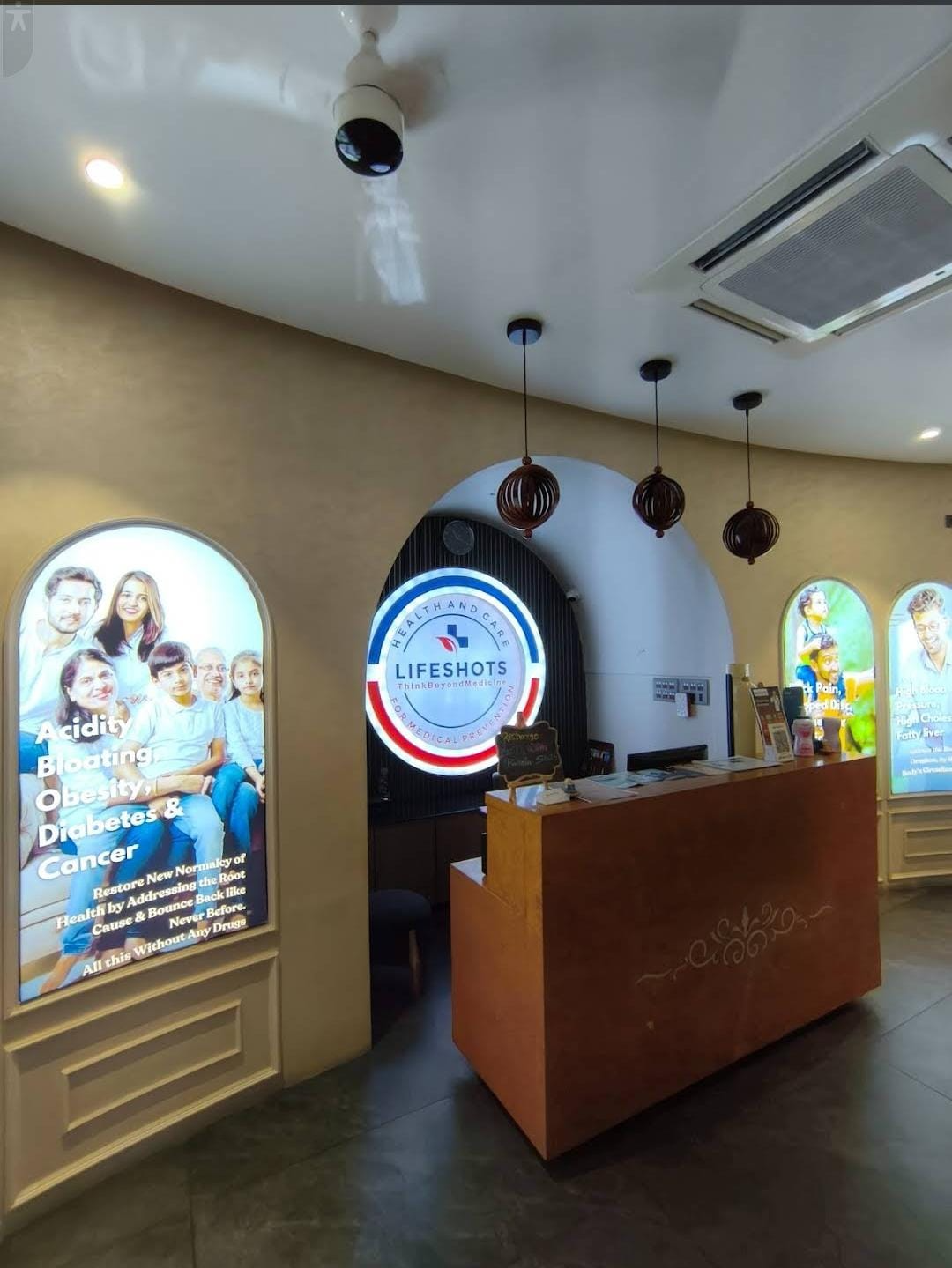 Reception at the LifeShots experience centre in Thane